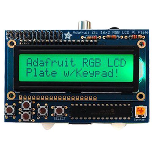 Adafruit Industries RGB Positive 16x2 LCD + Keypad Kit for Raspberry Pi