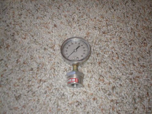 NEW, ASHCROFT STAINLESS STEEL 0-60 PSI DIAPHRAGM PRESSURE GAUGE WITH 2 1/2&#034; FACE