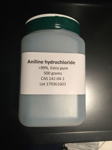 Aniline hydrochloride, &lt;99%, Extra pure, 500 gm