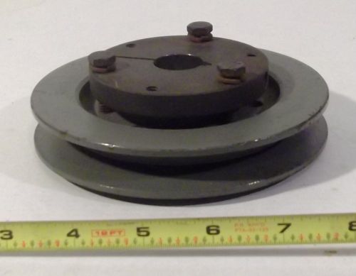 New 5&#034; (5.375) single belt sds 1af pulley/sheath with mounted bushing 7/8&#034; bore for sale