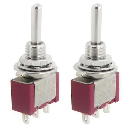 2 pcs ac spdt on/off/on 3 position momentary toggle switch ac250v/2a/120v/5a gy for sale