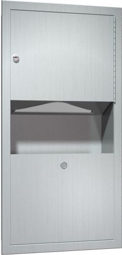 American Specialties Surface Mounted Paper Towel Dispenser and Waste Receptacle