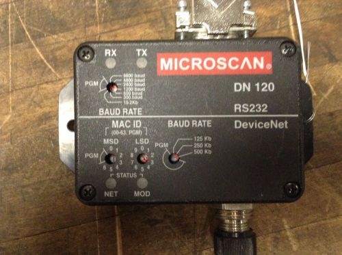 Microscan DN120 DeviceNet Protocol Box RS232 Interface Module