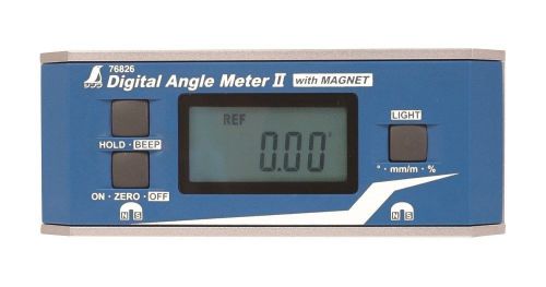 Shinwa Rules Digital Angle MeterIIwith Magnet 76826 Brand New from Japan