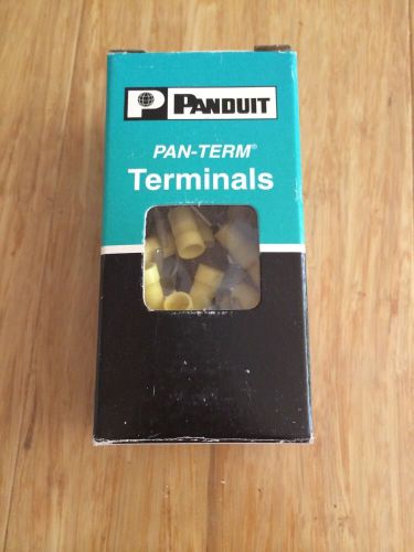 New in box (28) panduit pv10-14f-l ring tongue terminal 10-12awg 31.2mm 13.2mm for sale