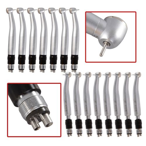 15PCS Dental High Speed Turbine Handpiece Push w/4 Hole Quick Coupling fit NSK