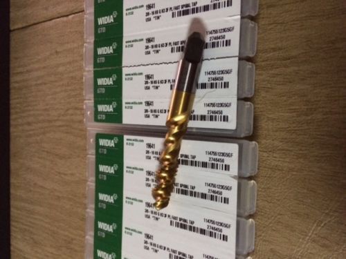 12 pcs. new widia gtd 19641 sp flute tap, plug, 3/8 inx16, tin for sale