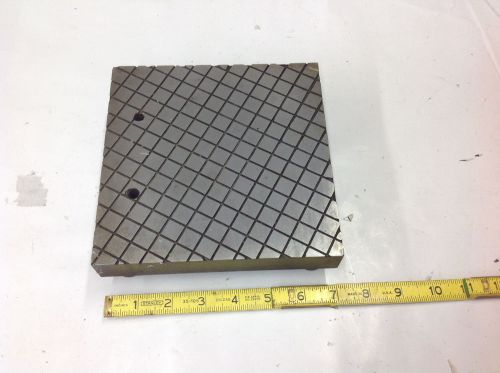 7&#034; x 7&#034; x 2&#034; tall steel surface plate, machinist setup fixture tool,  16 lbs for sale