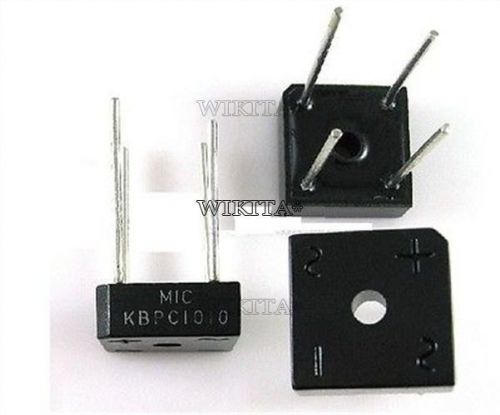 2pcs 10a 1000v metal case bridge rectifier sep kbpc1010 #3596699