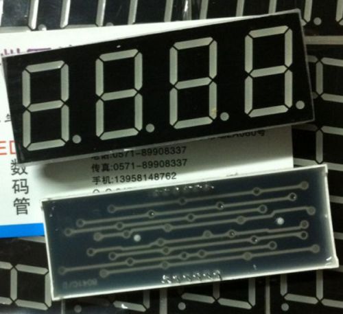 10pcs 0.8 inch 4 digit led display 7 seg segment common anode ?  red sr430801n for sale