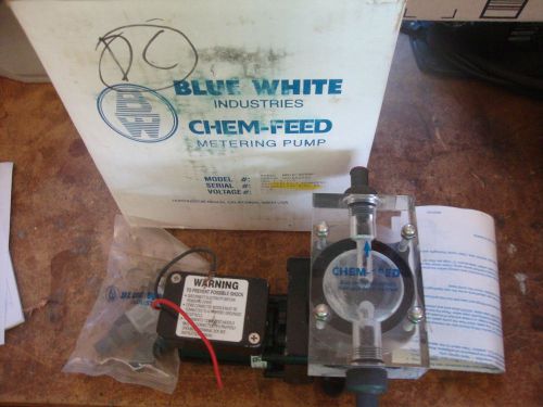 Blue White Chem-Feed Metering Pump Model C-3250P DC voltage