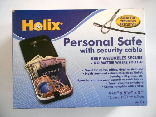 HELIX Personal Safe with Security Cable 61019 - New!