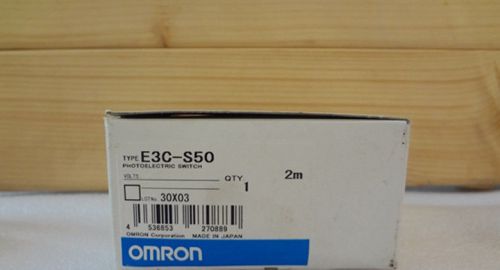 NEW IN BOX OMRON PhotoElectric Switch Sensor E3C-S50 (E3CS50)