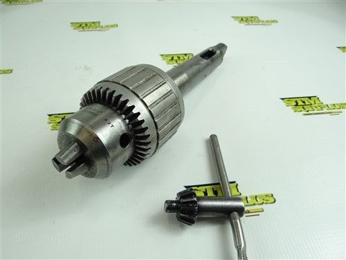 18n style ball bearing super drill chuck 3/4&#034; capacity 4mt 3mt shank w/ key for sale