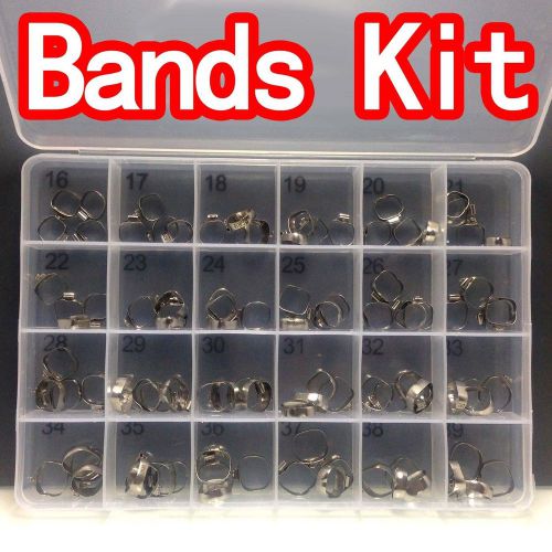 100pcs dental #16-39 roth buccal tube bands orthodontic bright first molar for sale