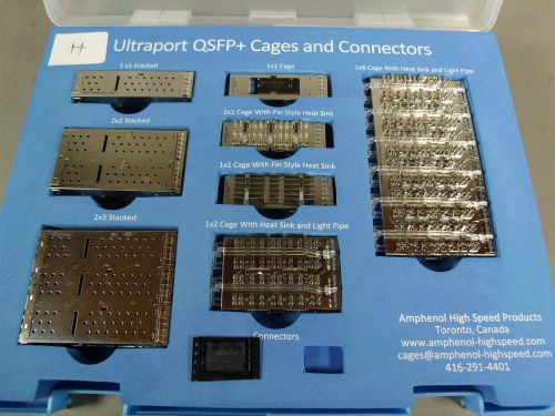 AMPHENOL COMMERCIAL PRODUCTS ULTRAPORT QSFP+ CAGES &amp;CONNECTOR SAMPLE CASE H 2014