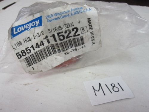 138468 Lovejoy 68514411522 L-100 Jaw Coupling 1-3/8&#034; ID 5/16&#034; Keyway Made in USA