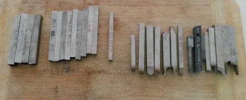 Machinist Lathe Tools: Lot of 29HSS Tool Bits,  3/16-1/4-5/16 square