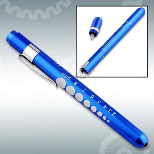 Doctor Nurse Medical Aid Pen Light Flashlight Pocket Torch Penlight Torch Blue