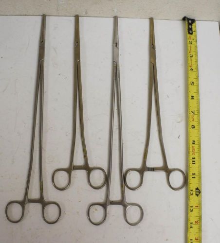 4 FORCEPS MEDICAL INSTRUMENT TOOLS !!!                  G255