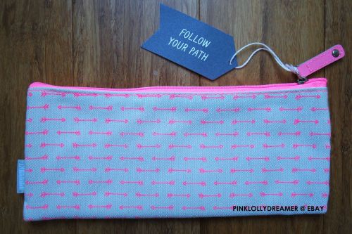 Kikki K FOLLOW YOUR PATH fabric pencil case NEW planner diary stationery