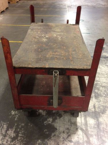 26&#034; x 54&#039;&#039; Red Work Cart for on Solid Surfaces