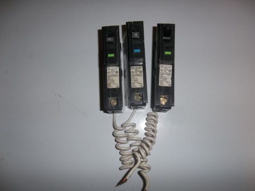 X3 Square D HOM HOM115AFI 1 pole 15 amp GFI GFCI Circuit Breaker X3