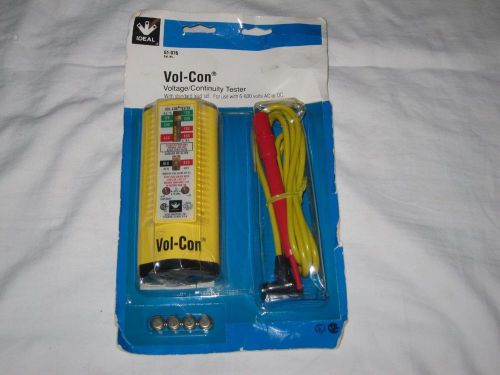 Ideal Vol Con Voltage Continuity Tester 6 - 600 AC DC NEW