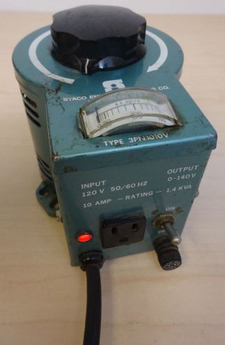 STACO Energy Products Co. Type 3PN1010V Variable Transformer - POWER TESTED