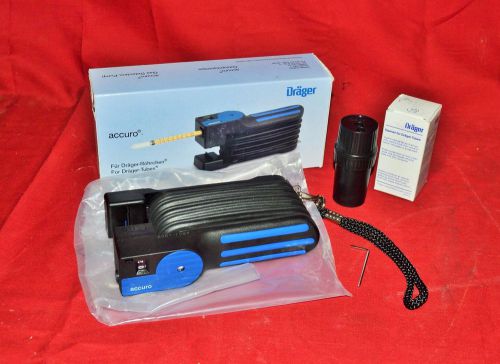 New drager accuro 6400000 gas detection pump kit &amp; tube opener   draeger   &amp;n for sale