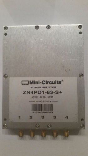 Power Splitter/Combiner : 4 Way 50? 2000 to 6000MHz ZN4PD1-63-S+ Mini-Circuits
