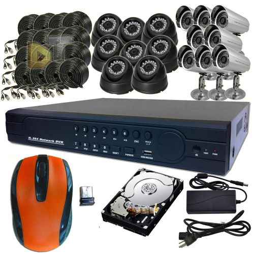 DNT 16 Channel standalone Full 960H CCTV DVR 600TVL CCD Camera Security system