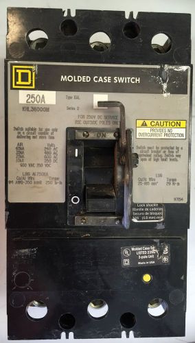 Square d khl36000m 250amp molded case switch for sale