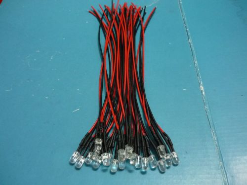 (50 PCS) 5mm Red and Green Alternate Flashing Pre Wired LED 5v 6v 9v 12V DC 20cm