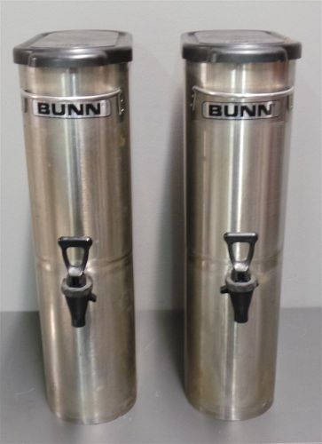 Bunn Ice Tea Dispensers Stainless TDO-N-3.5 3.5 Gallon Lot of 2