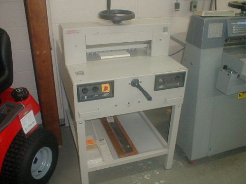 Mbm triump 4810 semi automatic 18 inch paper cutter for sale