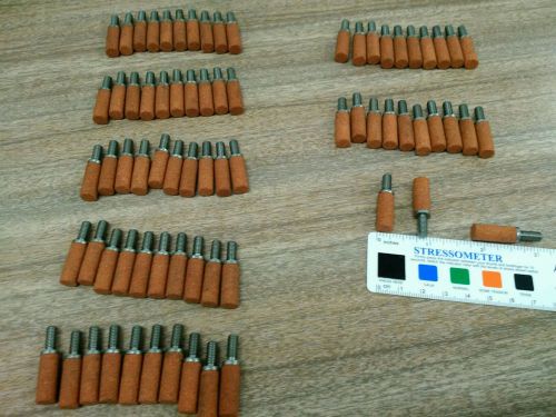 Set of  73  mounted grinding stones with a 1/2&#039;&#039; threaded shank for sale