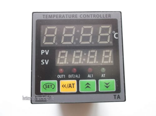 Digital Temperature Controller Relay Output,TC/RTD Input,90-260V Power,+/-0.3%