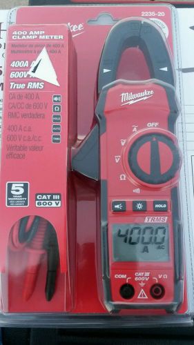 Milwaukee 400 Amp AC Digital Clamp Meter 2235-20 - Brand NEW