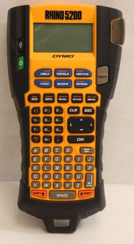 Dymo rhino 5200 industrial label printer black and yellow for sale