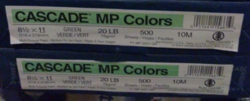 CASCADE MP BRITES 20 LBS GREEN PRINTER PAPER 500 SHEETS NEW