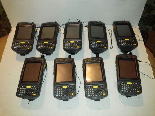 LOT OF 9 Symbol Motorola MC7095 Barcode Scanner WiFi MC70 Mobile Computer PDA
