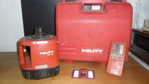 HILTI PR 16 ROTATING LASER LEVEL SELF LEVELING WITH CASE