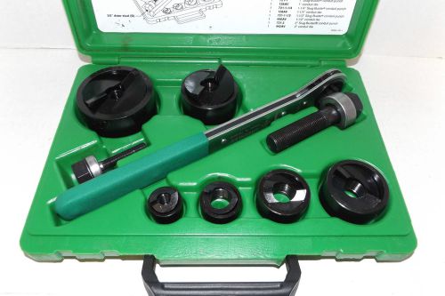 Greenlee 7238SB Slug-Buster Knockout Kit With Ratchet Wrench in case