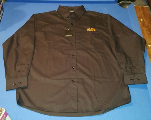 KLEIN TOOLS BLACK L/S EASY CARE SHIRT BY DUNBROOKE - Size M - New with Tags!