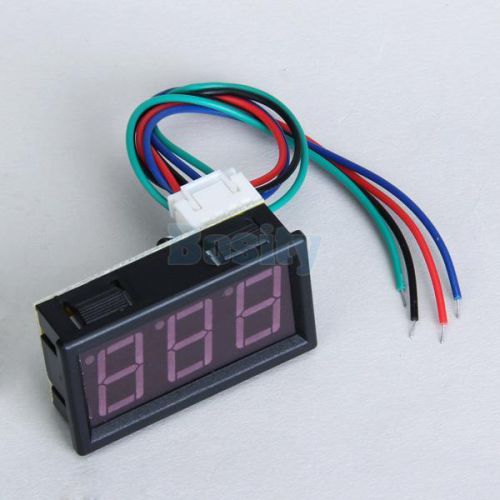 Mini dc 0- 100v red led digital panel meter voltmeter for sale