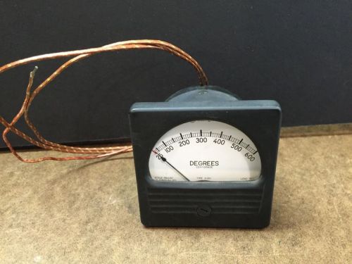 Vintage Westinghouse Degrees Centigrade Panel Meter 25-600 w/Thermocouple Works