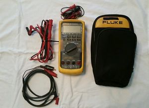 FLUKE 787 PROCESS METER WITH CASE AND MULTIMETER  LEADS  **GOOD USED CONDITION**