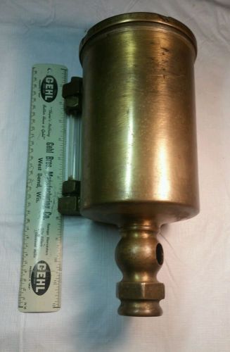 MASSIVE old Antique Brass Detroit Lubricator Steam Engine Oiler MI Michigan
