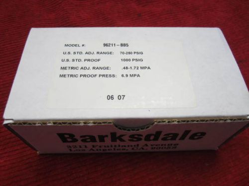 Barksdale 96211-BB5 Pressure Switch, 70-250 psi, 5A@125/250